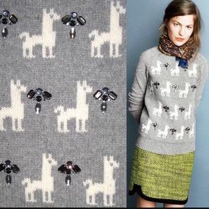 J. Crew wool Llama sweater